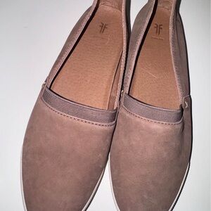 Frye Taupe Slip-On Women's Shoes